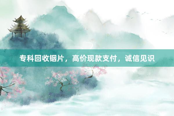 专科回收铟片，高价现款支付，诚信见识