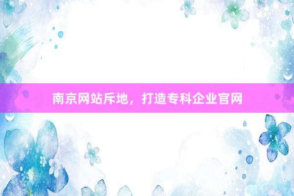 南京网站斥地，打造专科企业官网